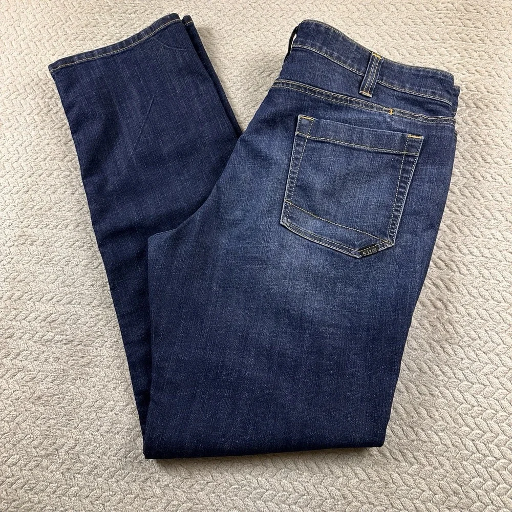 511 Tactical Jeans Men's 40x36 Tall Blue Defender Straight Leg Workwear Country